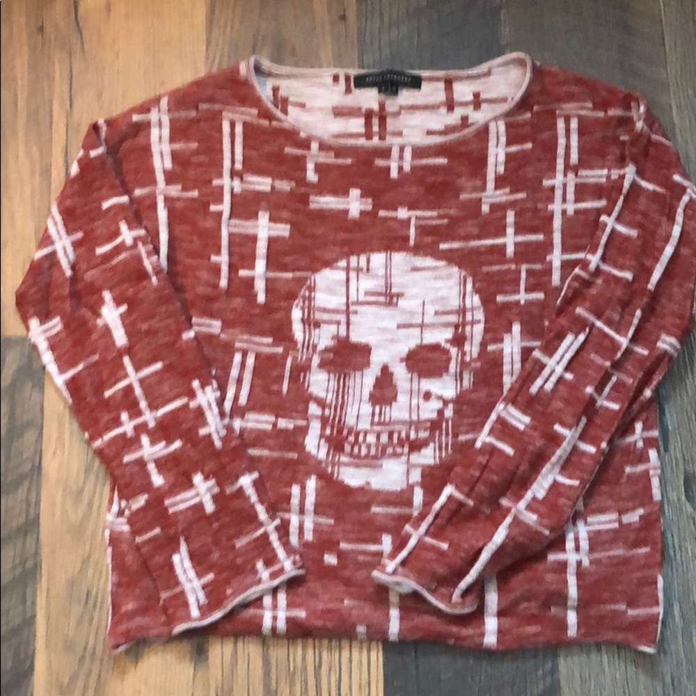 360 cashmere.  Skull sweater